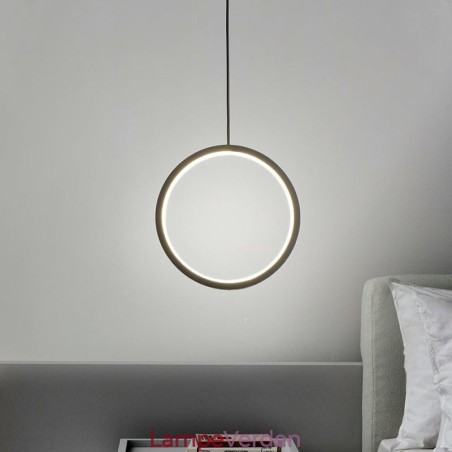 Minimalistisk Ring Pendel Light Dekorativ Loftslampe Minimalistisk Ring Pendel Light Dekorativ Loftslampe