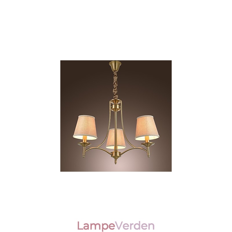 Moderne moderne traditionel klassisk rustik Lodge Vintage ø-messing metal lysekrone spisestue