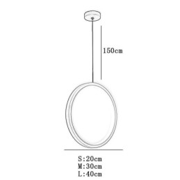 Minimalistisk Ring Pendel Light Dekorativ Loftslampe