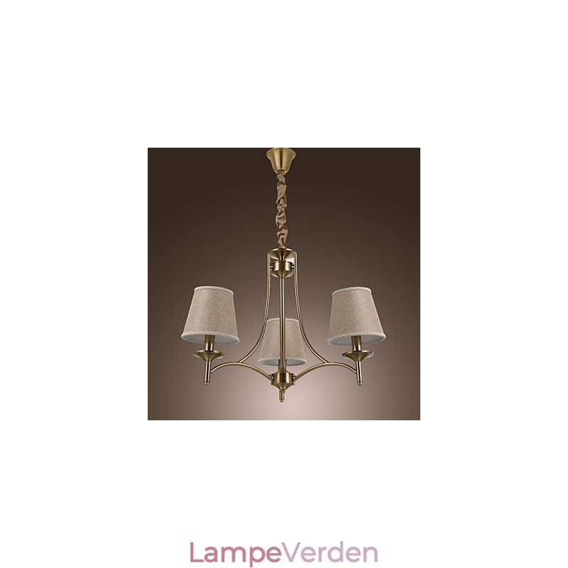 Moderne moderne traditionel klassisk rustik Lodge Vintage ø-messing metal lysekrone spisestue