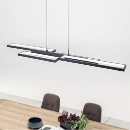 Moderne pendel vandret loftslampe
