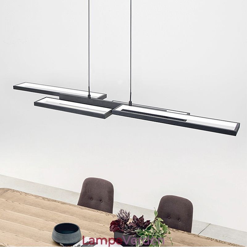 Moderne pendel vandret loftslampe
