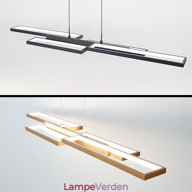 Moderne pendel vandret loftslampe