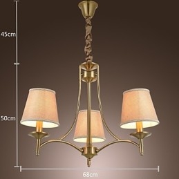 Moderne moderne traditionel klassisk rustik Lodge Vintage ø-messing metal lysekrone spisestue