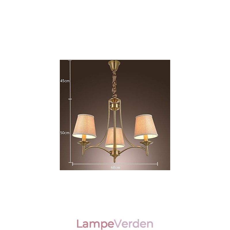 Moderne moderne traditionel klassisk rustik Lodge Vintage ø-messing metal lysekrone spisestue