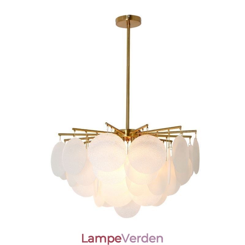 Moderne 6 lys hængende pendel med glasform