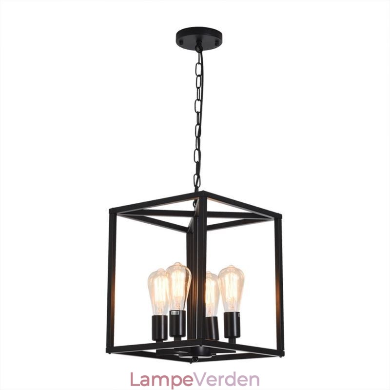Moderne simpelt hængelys jernbur hængende lampe