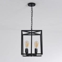 Moderne simpelt hængelys jernbur hængende lampe