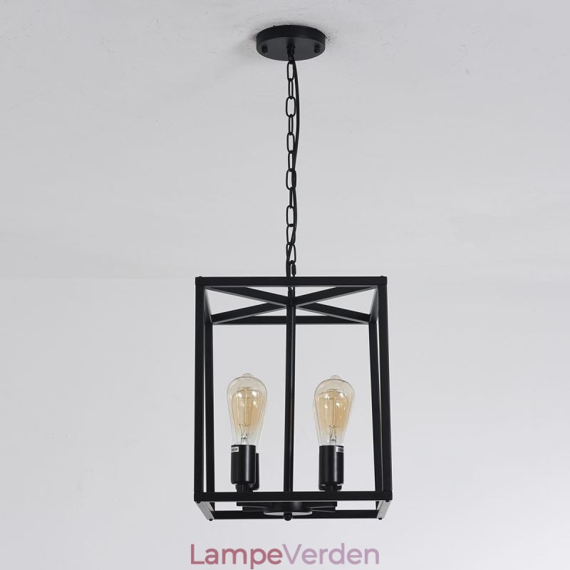 Moderne simpelt hængelys jernbur hængende lampe