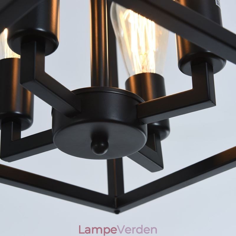 Moderne simpelt hængelys jernbur hængende lampe