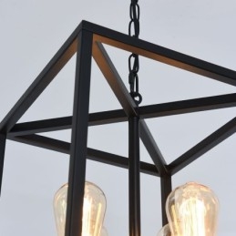 Moderne simpelt hængelys jernbur hængende lampe