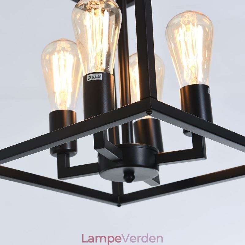 Moderne simpelt hængelys jernbur hængende lampe