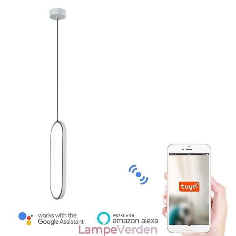 Oval pendel akryl dekorativ lysarmatur