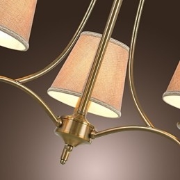 Moderne moderne traditionel klassisk rustik Lodge Vintage ø-messing metal lysekrone spisestue