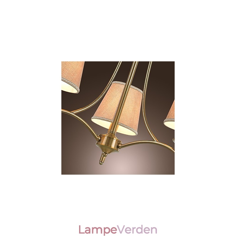 Moderne moderne traditionel klassisk rustik Lodge Vintage ø-messing metal lysekrone spisestue