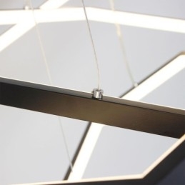 Moderne sekskantet hængende lampe