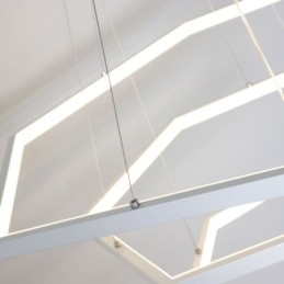 Moderne sekskantet hængende lampe