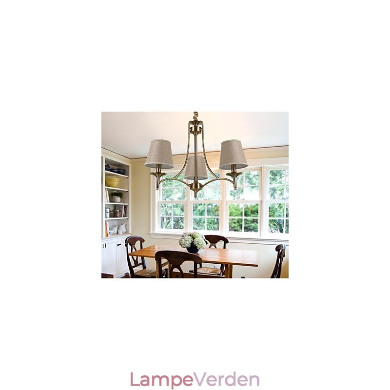 Moderne moderne traditionel klassisk rustik Lodge Vintage ø-messing metal lysekrone spisestue