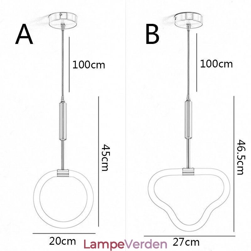 Moderne loftslampe Dæmpbar akryl loftslampe l