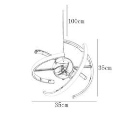 Drejelig Globe Pendel Light Dekorativ Loftslampe