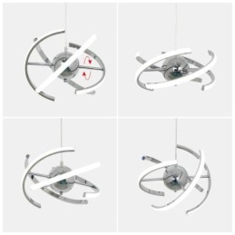 Drejelig Globe Pendel Light Dekorativ Loftslampe