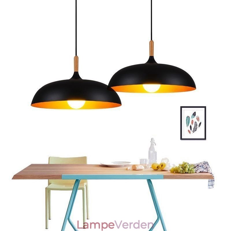 Moderne Pendel Minimalistisk Dekorativ Lysarmatur Sort Hvid