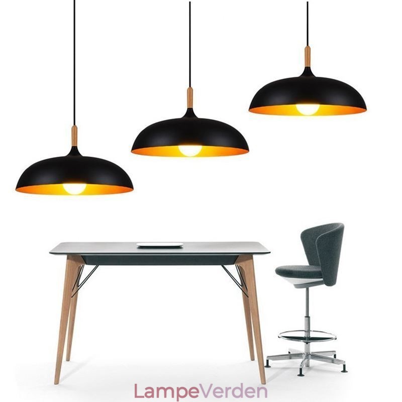 Moderne Pendel Minimalistisk Dekorativ Lysarmatur Sort Hvid