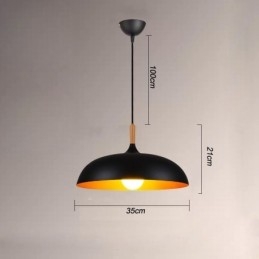 Moderne Pendel Minimalistisk Dekorativ Lysarmatur Sort Hvid