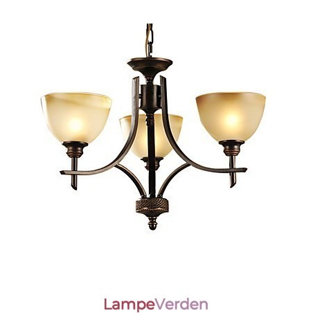 Elegant lysekrone med 3 lys i varmt lys Elegant lysekrone med 3 lys i varmt lys