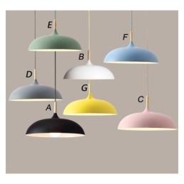 Moderne Pendel Light Farverig Macaron Pendel Lampe