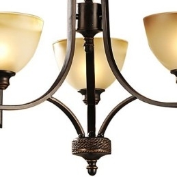 Elegant lysekrone med 3 lys i varmt lys