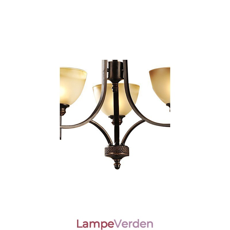 Elegant lysekrone med 3 lys i varmt lys
