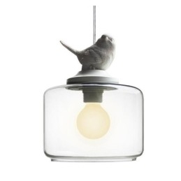 Retro stil glas pendel Light Little Bird dekorativ belysning