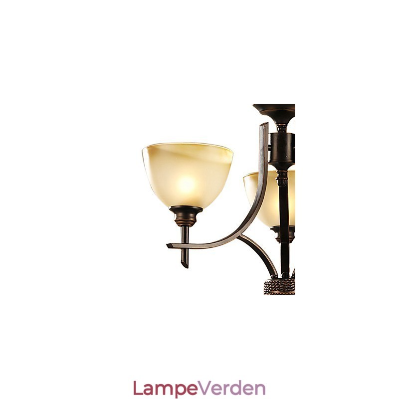 Elegant lysekrone med 3 lys i varmt lys