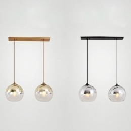 Creative Iron+Glas Globe Pendel Light Dekorative Lighting