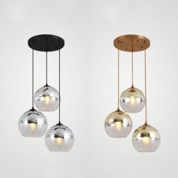 Creative Iron+Glas Globe Pendel Light Dekorative Lighting