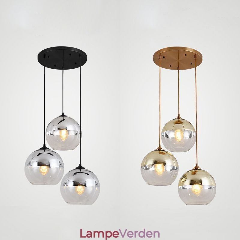 Creative Iron+Glas Globe Pendel Light Dekorative Lighting