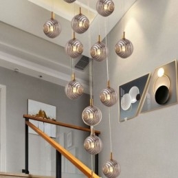 Glas Pendel Light Creative Dekorative Glas Globe Loft