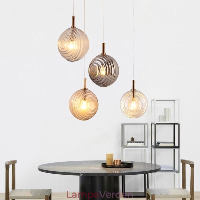 Glas Pendel Light Creative Dekorative Glas Globe Loft