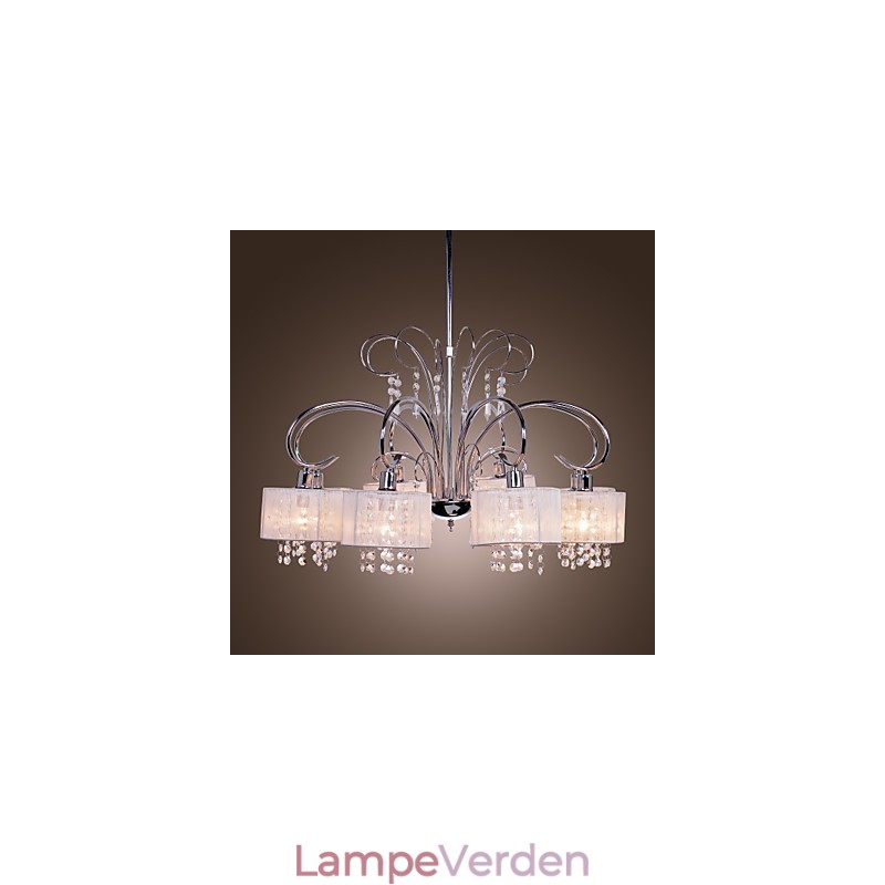 Moderne moderne krystal krom metal lysekrone