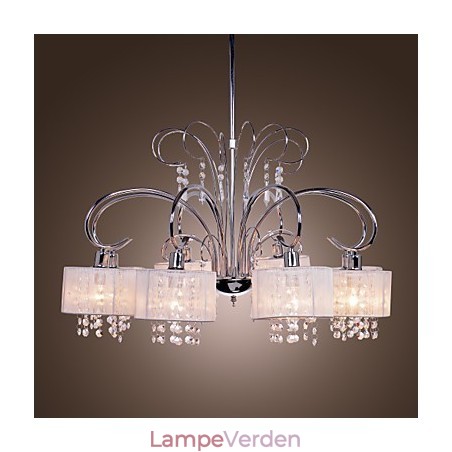 Moderne moderne krystal krom metal lysekrone