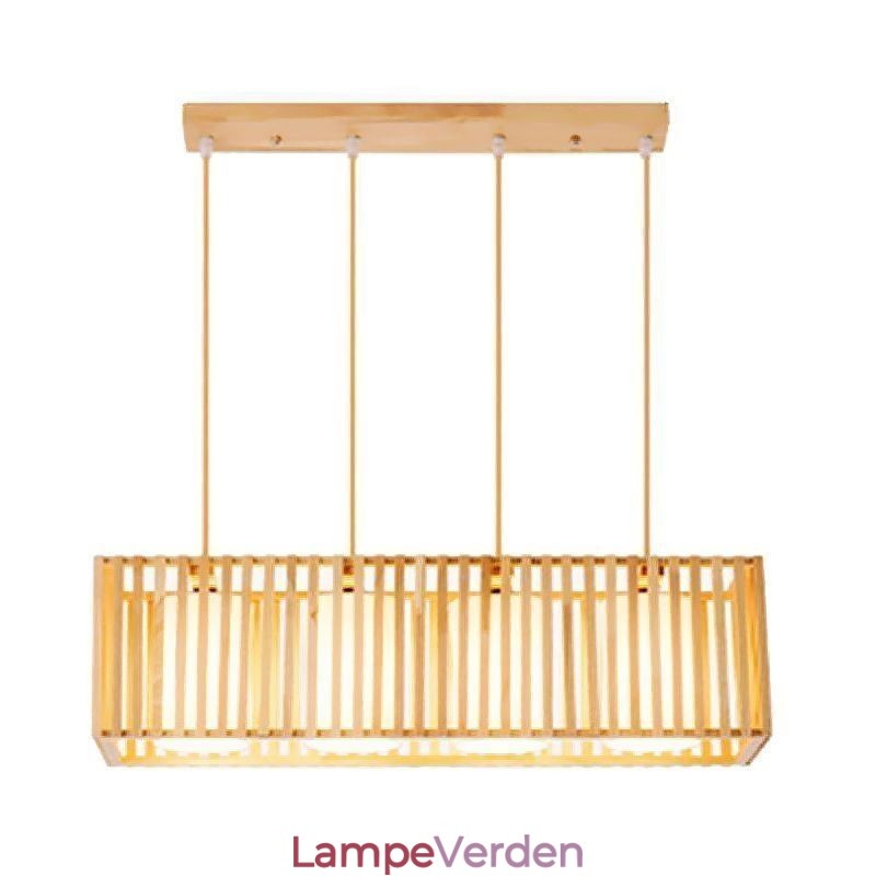Minimalistisk pendel i træbur