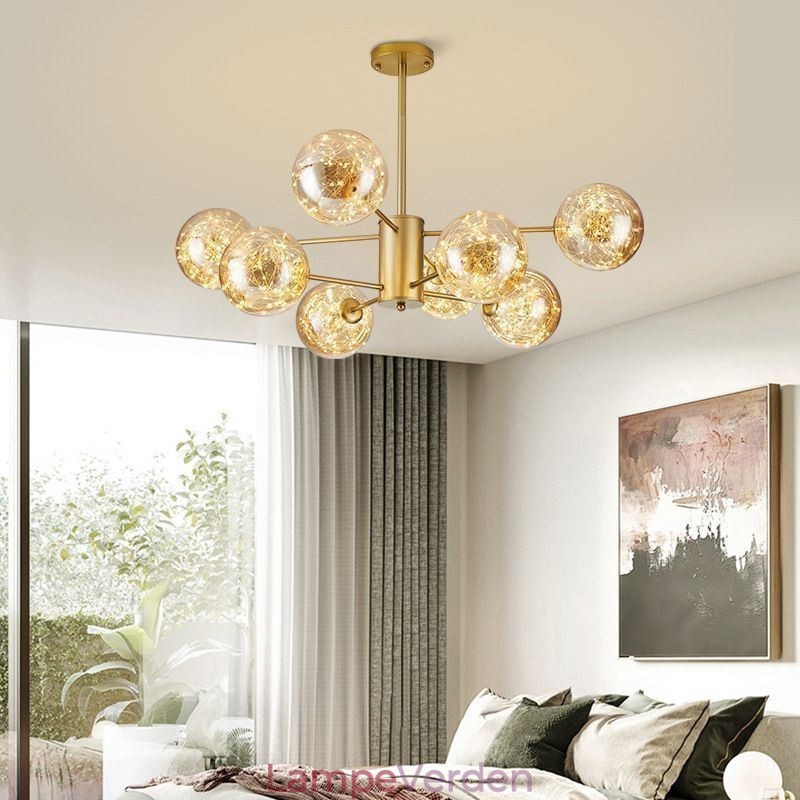 Magic Bean Pendel Light Nordic Style Glas Kugle Gypsophila Pendel Light