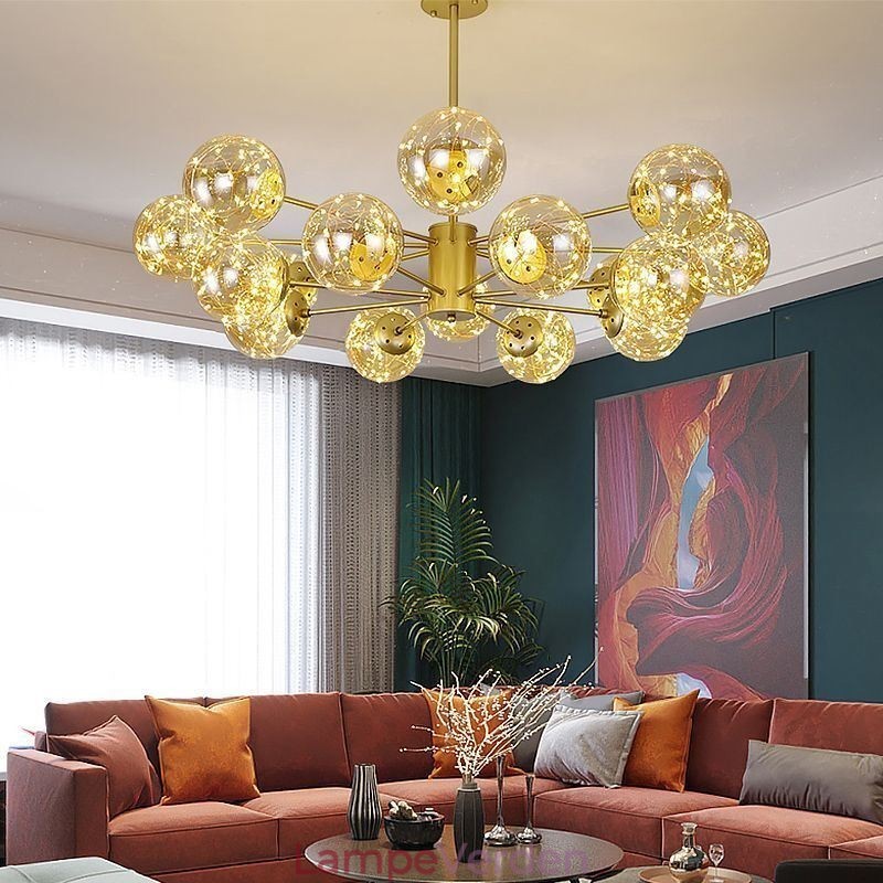 Magic Bean Pendel Light Nordic Style Glas Kugle Gypsophila Pendel Light