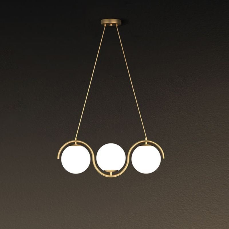 Moderne Glas Globe Pendel Light Minimalistisk Lysarmatur