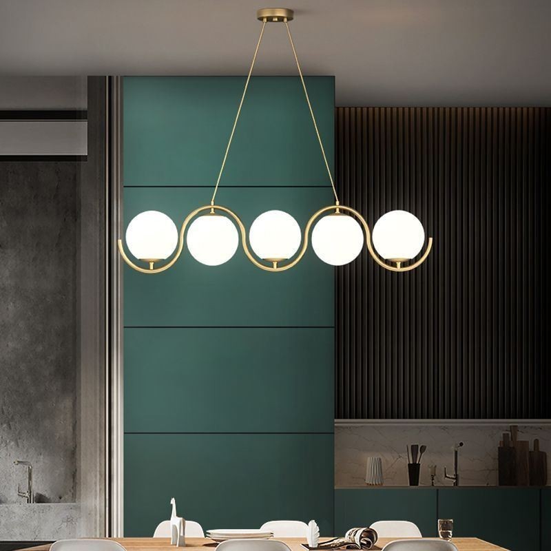 Moderne Glas Globe Pendel Light Minimalistisk Lysarmatur