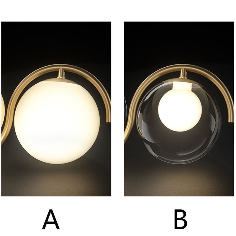 Moderne Glas Globe Pendel Light Minimalistisk Lysarmatur