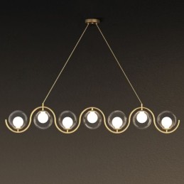 Moderne Glas Globe Pendel Light Minimalistisk Lysarmatur
