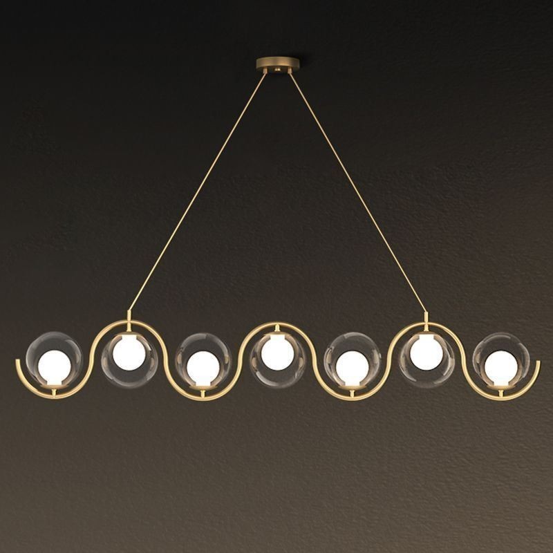 Moderne Glas Globe Pendel Light Minimalistisk Lysarmatur