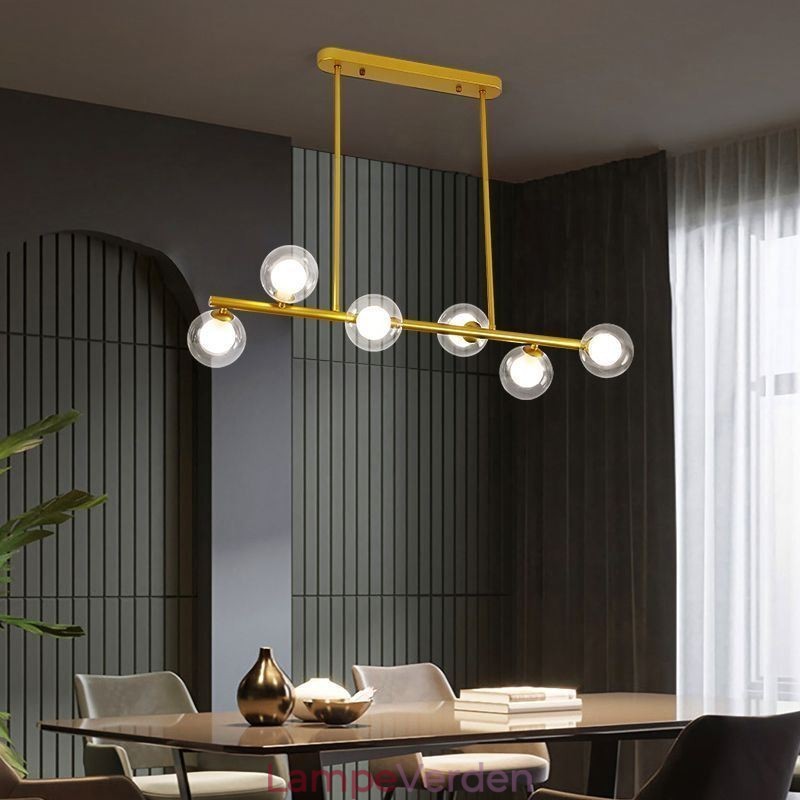 Lysekrone Glas Globe Vandret Type Pendel